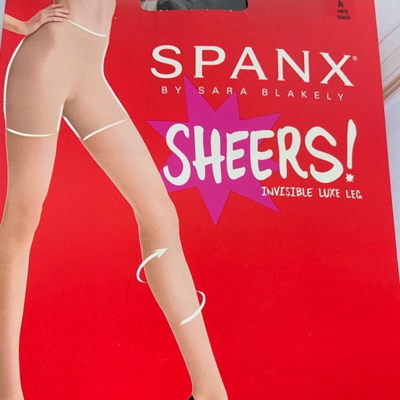 NIB SPANX Luxe Leg Sheers in Black Size A - Picture 5 of 6